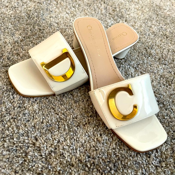 C’est Dior Heeled Slide Sandals - Picture 1 of 3